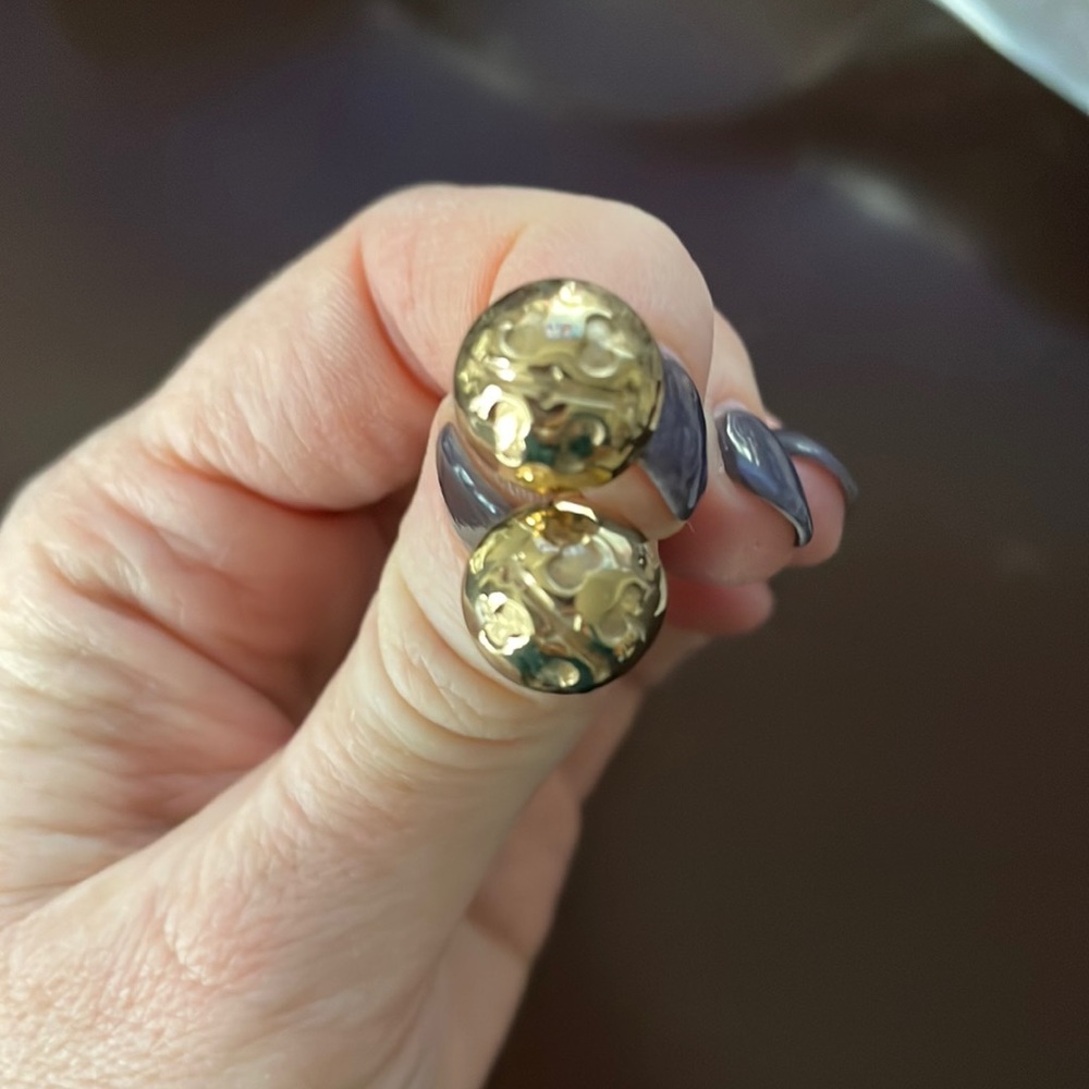 Tory Burch logo dome earrings